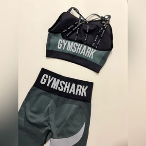 Green gymshark set